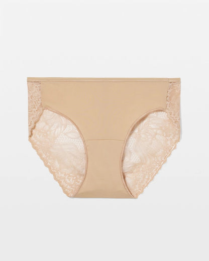 WARM AMBER Lace Back Hipster Panty