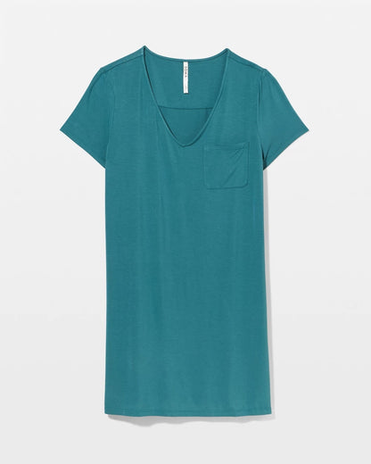 CERULEAN TEAL Short-Sleeve Sleepshirt