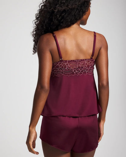 VELVET PLUM Lace Pajama Cami