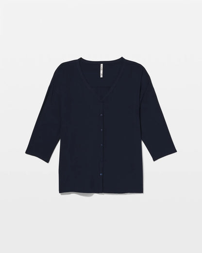 NIGHTFALL NAVY Button-Up Pajama Top