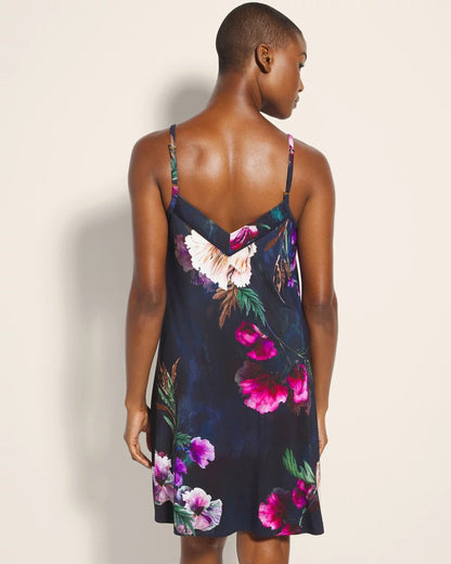 FLEUR EVER DRAMA NAVY Chemise with Piping