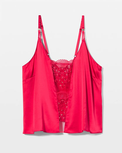 PERFECT PINK Silk Pajama Cami