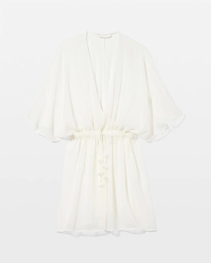 IVORY Soma's Sexiest Crinkle Chiffon Tie Robe