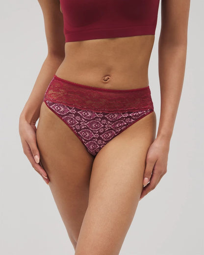 PLENTIFUL PIECES KISS Edge High-Leg Panty with Lace