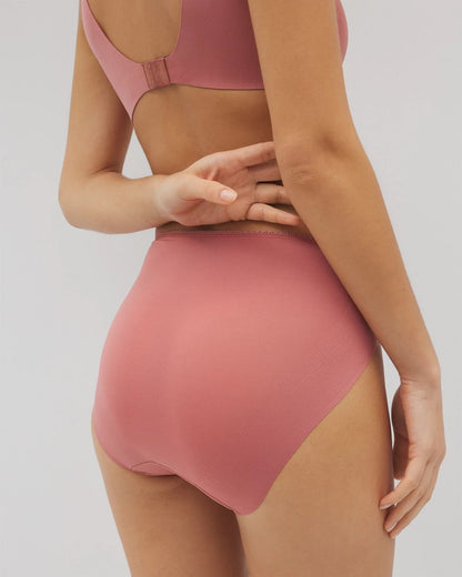 CLAY ROSE Edge High-Leg Panty with Lace