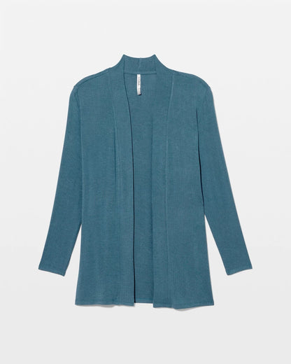 TAPESTRY Lightweight Rib Knit Long Sleeve Wrap