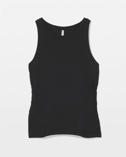BLACK Ruched Pajama Tank