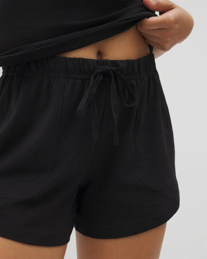 BLACK Pajama Shorts