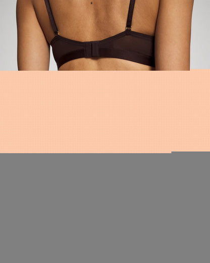 CHOC PLUM W DTM FOIL Embraceable High-Leg Brief Panty with Super Soft Signature Lace