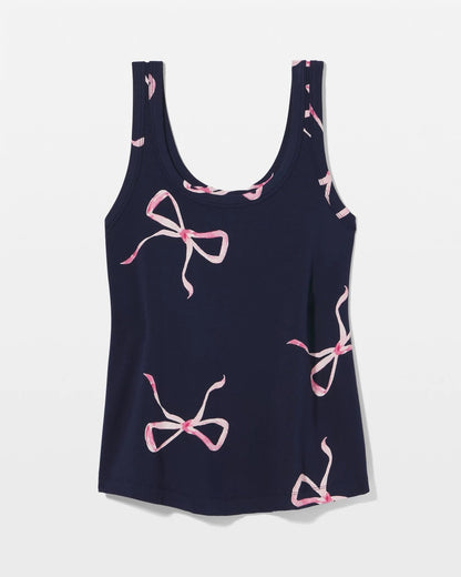 BELOVED BOWS GRAND NAVY Pajama Tank