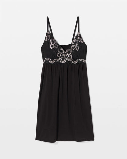BLACK Soft Support Lace Chemise