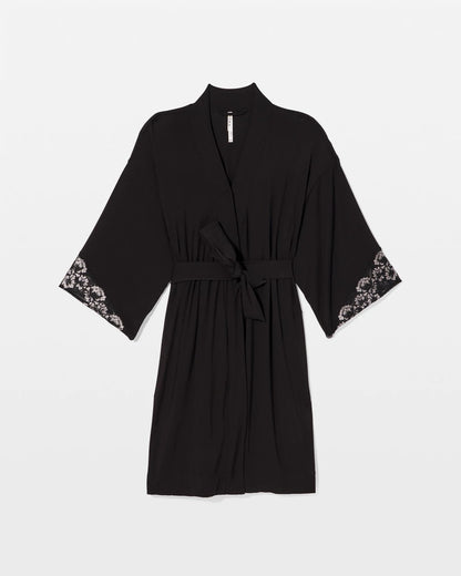 BLACK Lace Robe