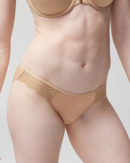 WARM AMBER Bikini Panty with Enchanting Lace