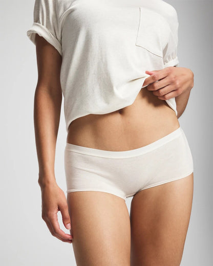 HEATHER ECRU Cotton Boyshort Panty