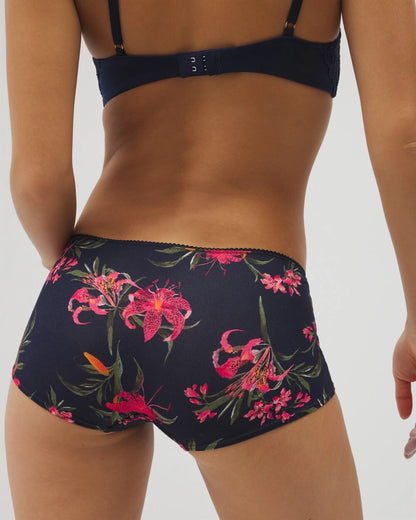 LE TIGRE FLORA MINI NAVY Lace Boyshort Panty