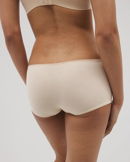 PALE SAND Lace Boyshort Panty
