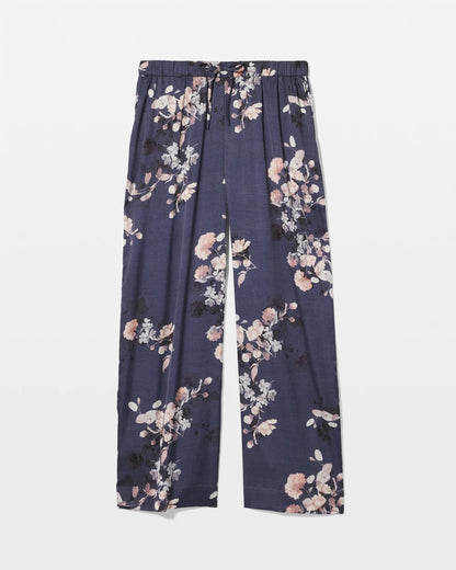 FLORAL DREAMS GRAY Piped Pajama Pant