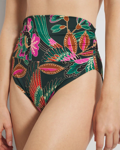 PARROT-ISE LUSH EMERALD Covertible Bikini Bottom