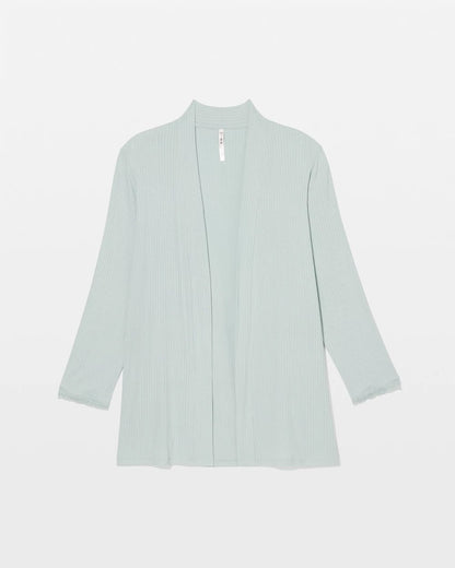 GREEN MIST Pointelle Pajama Cardi