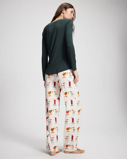 MERRY MIXES CHAMP Packaged Long-Sleeve Pant Pajama Set
