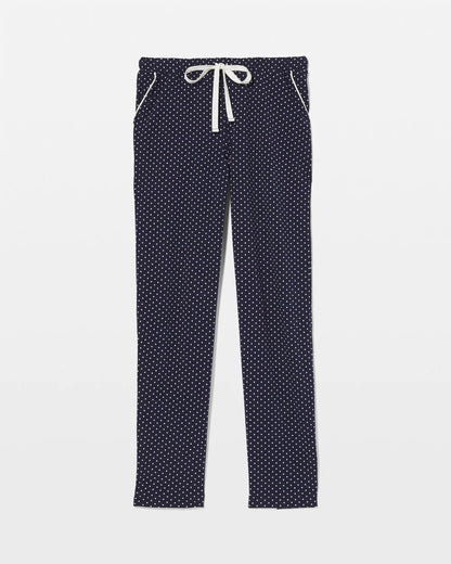 METRO DOT NAVY Ankle Pajama Pant