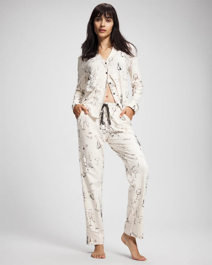 FIZZ THE SEASON FOIL Ankle Pajama Pant