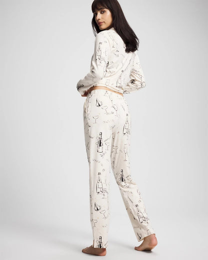 FIZZ THE SEASON FOIL Ankle Pajama Pant