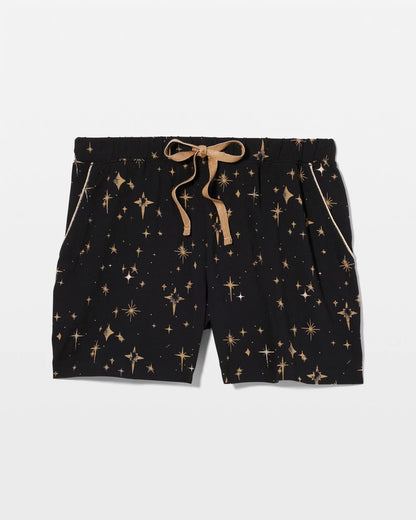 STELLAR SCENE BLACK/FOIL Pajama Shorts