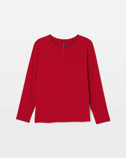 PAINT THE TOWN RED Men's Henley Pajama Top