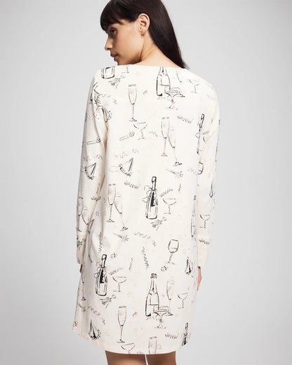 FIZZ THE SEASON FOIL Long-Sleeve Sleepshirt