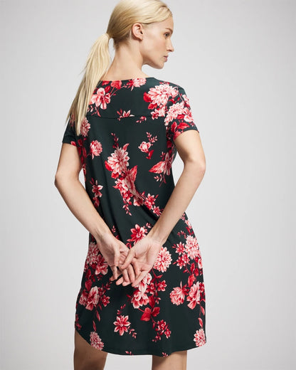 COTTAGE FLORAL GREEN Short Sleeve Sleepshirt