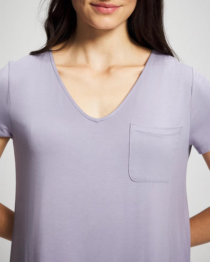 LAVENDER CLOUD Short Sleeve Sleepshirt