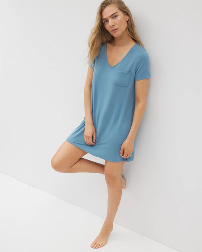 BLUE HEAVEN Short Sleeve Sleepshirt
