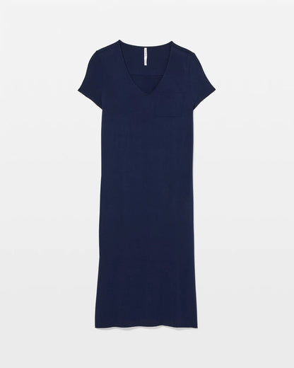 NIGHTFALL NAVY Short Sleeve Long Sleepshirt