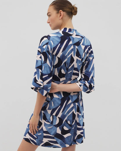 TROPICAL BREEZE SKY Short Robe