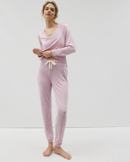 CANT BE TAMED LILAC Banded Ankle Pajama Pant