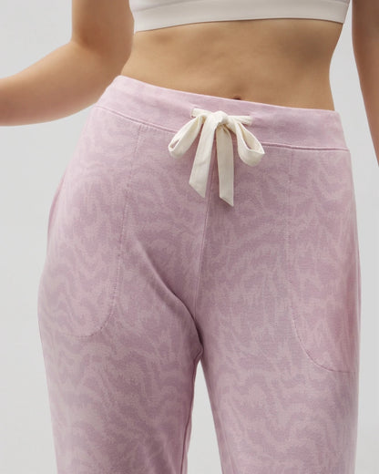 CANT BE TAMED LILAC Banded Ankle Pajama Pant