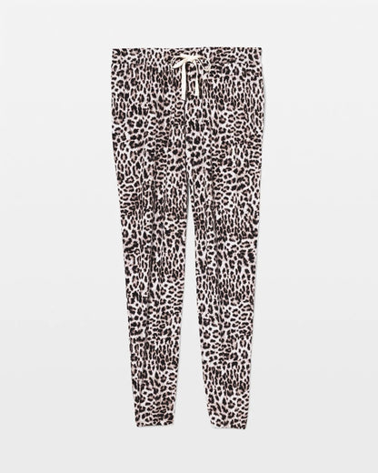 DIVINE LEOPARD TAUPE Banded Ankle Pajama Pant