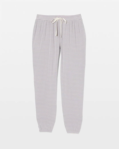 NIGHTCAP STRIPE LILAC ASH Banded Ankle Pajama Pant