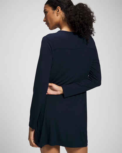 NIGHTFALL NAVY Long-Sleeve Sleepshirt