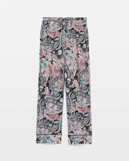 REGAL PAISLEY BLACK Printed Pajama Pant