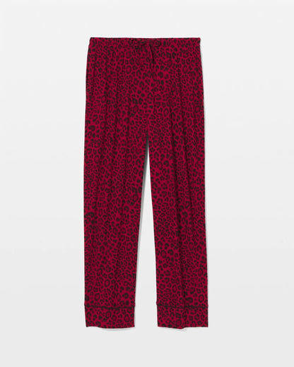 FELINE PAINT THE TOWN RED Printed Pajama Pant