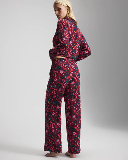 HOLLY JOLLY RED VELVET Printed Pajama Pant