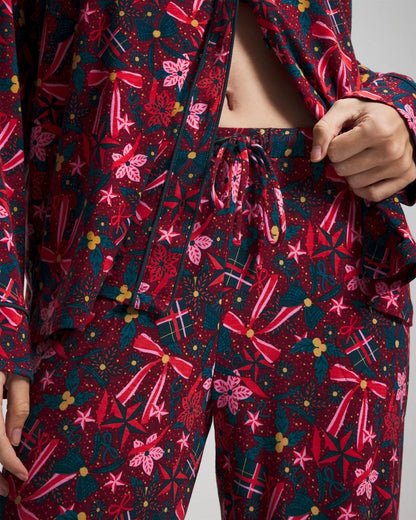 HOLLY JOLLY RED VELVET Printed Pajama Pant