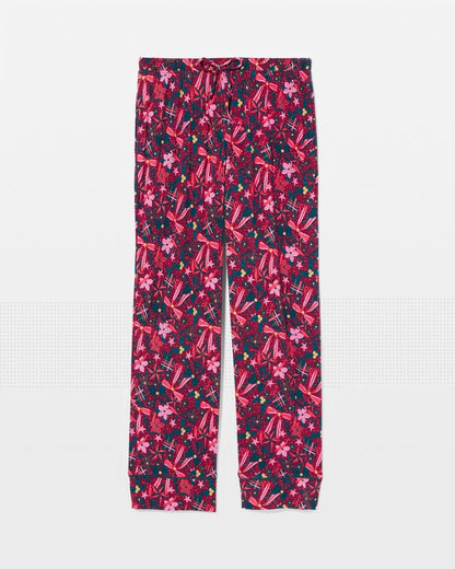 HOLLY JOLLY RED VELVET Printed Pajama Pant