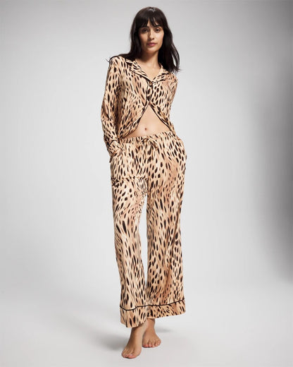 SPLENDID LEOPARD AMBER Printed Pajama Pant