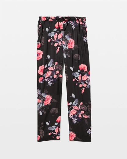 FLORAL DREAMS GRAND BLACK Pajama Pants