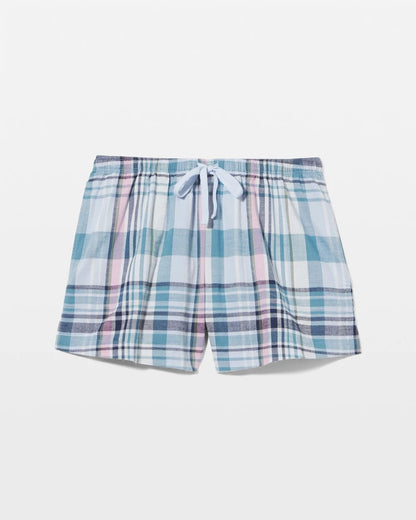 VILLA PLAID OCEAN AIR Printed Pajama Short