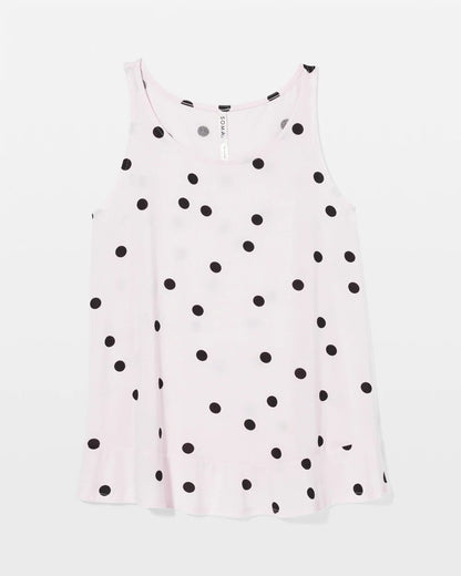 CHEERFUL DOT B SUGAR Ruffle Pajama Tank