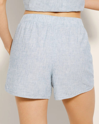 IDYLLIC BLUE CROSSDYE Pajama Shorts